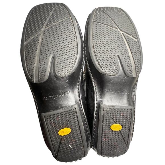 H.S. Trask Shoes Mens Size 10 Croc Embossed Driving Loafer Old Money Moc Leather - Picture 6 of 15